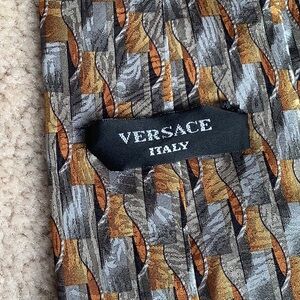 100% silk handmade  Versace Italy tie